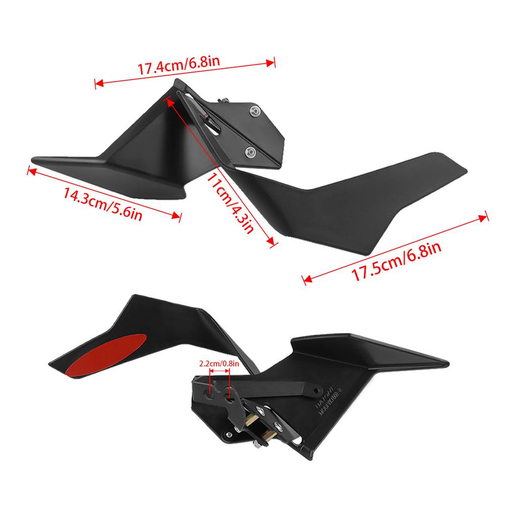 For KTM 1390 SUPER DUKE R EVO 2024-2025 Front Spoiler Downforce Naked Aerodynamic Winglet Deflectors Motorcycle Accessories