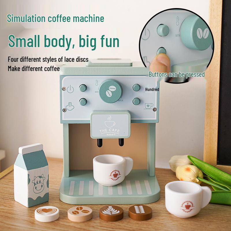 Деревянный игровой набор «Кофеварка» для детей 3-6 лет - Мини-кухонная игрушка для раннего развития