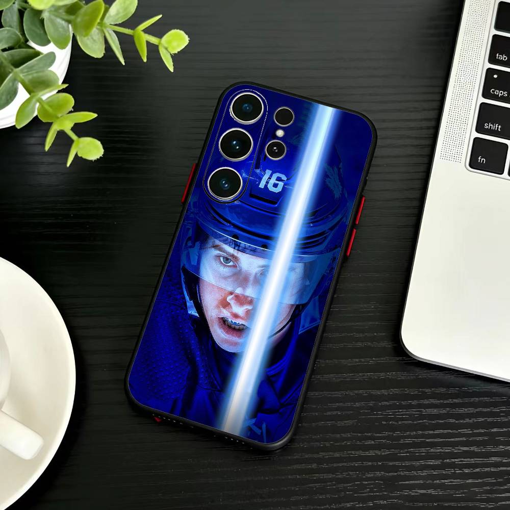 Чехол для телефона с хоккеистом Митчем Марнером для Samsung S26, S25, S24, S23, S22, S30, S21, Ultra, Plus, FE 5G, черный, мягкий