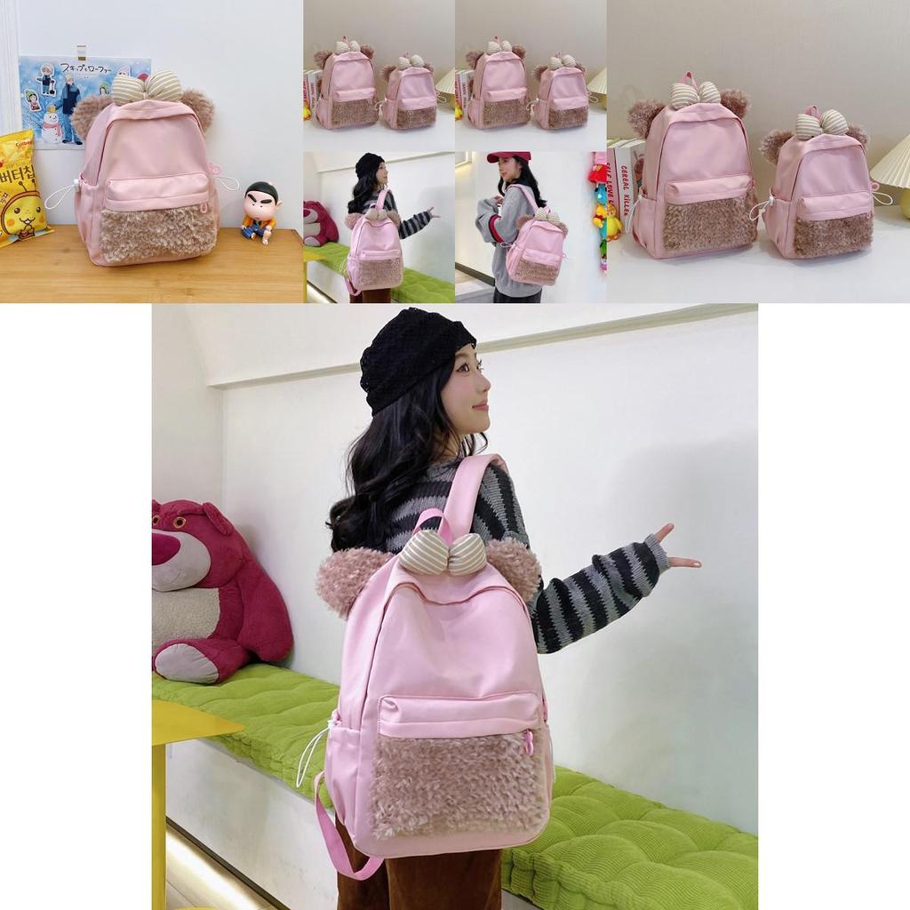 Kawaii Animal Plush Backpack With Large Capacity For Girls And Boys Suitable For Casual Outings