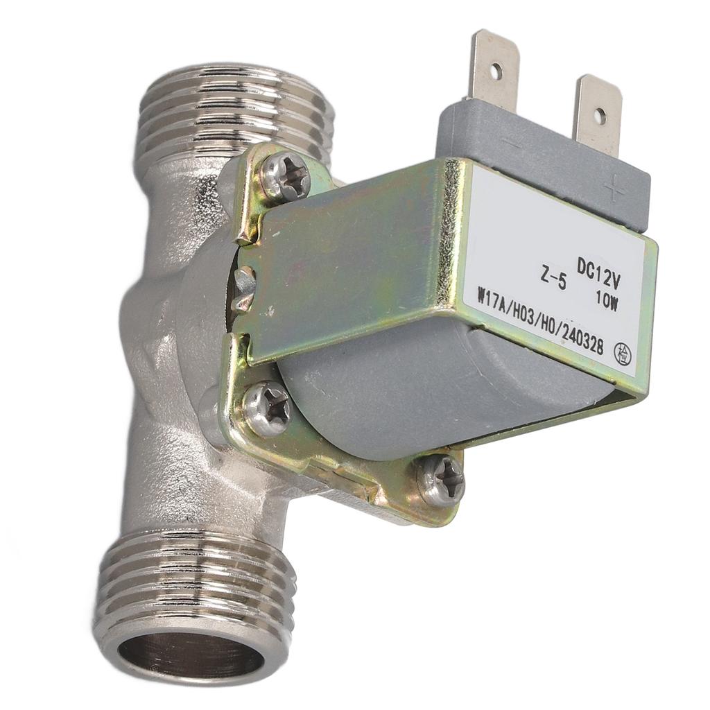 Электромагнитный клапан DC12V, резьба G1/2 дюйма, высокотемпературный клапан для слива воды для диспенсера