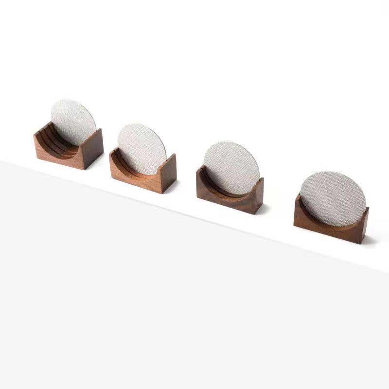 Подставка для фильтра-шайбы для эспрессо-кофе, многоразовая деревянная подставка из орехового дерева для фильтра-шайбы для портафильтра эспрессо 51/53/58 мм