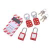 Electrical Lockout Tagout Kit Tag Hasp Safety Padlock Set Rustproof for Lock Out Tag Out Station