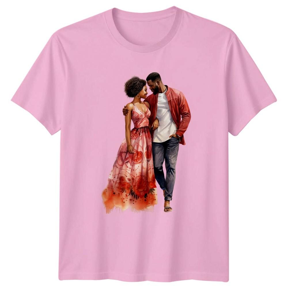 Couples Portrait RoUnisextic Love Unisex TShirt Graphic Tee