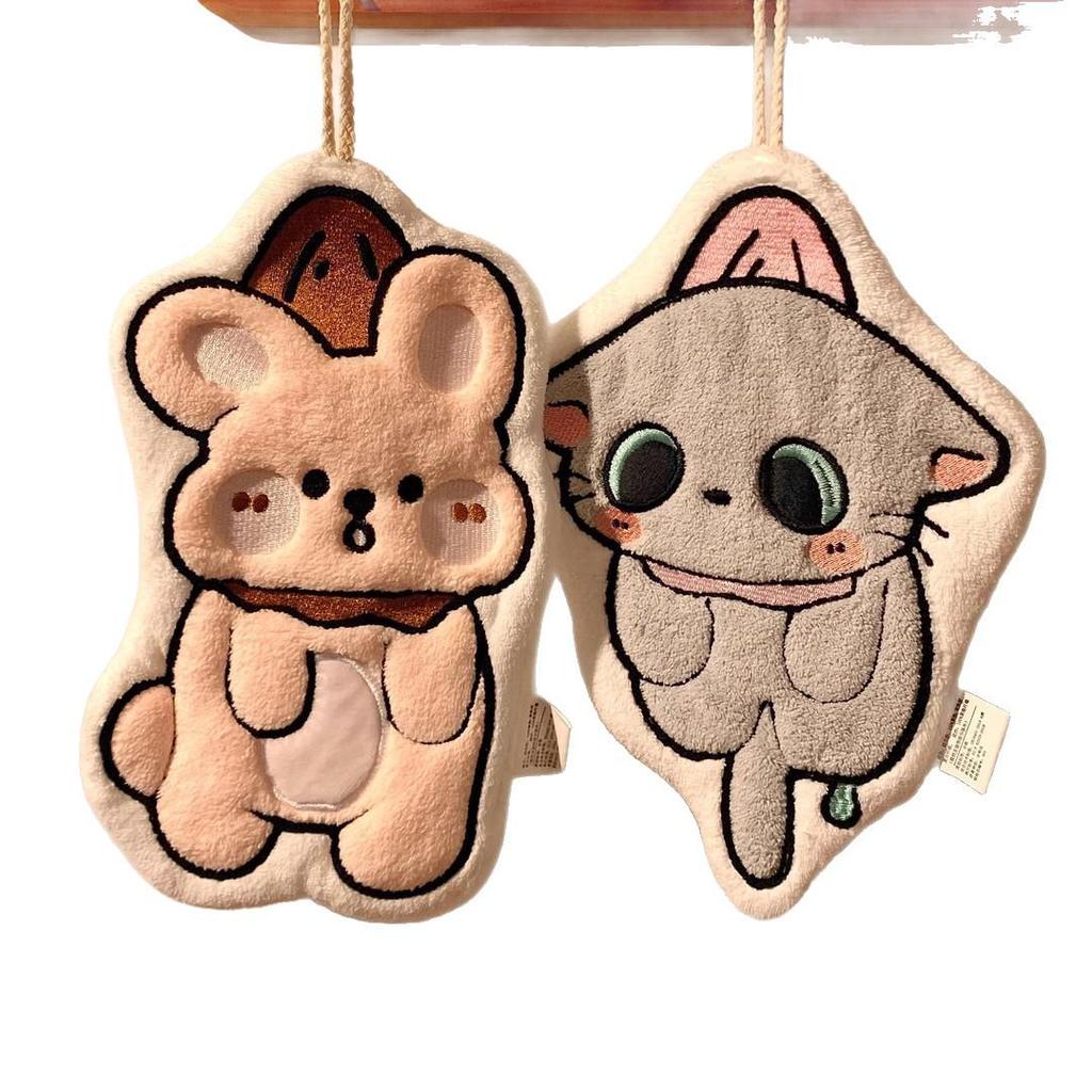 New Arrival: Cute Cartoon Puppy Hand Towel - Super Absorbent & Thick