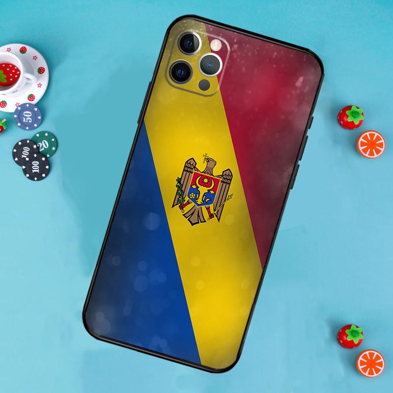 Чехол для телефона с флагом Молдовы Для iPhone 17 Air 15 14 13 12 11 16 Pro Max 13 12 mini 15 16 Plus 16e Чехол Funda