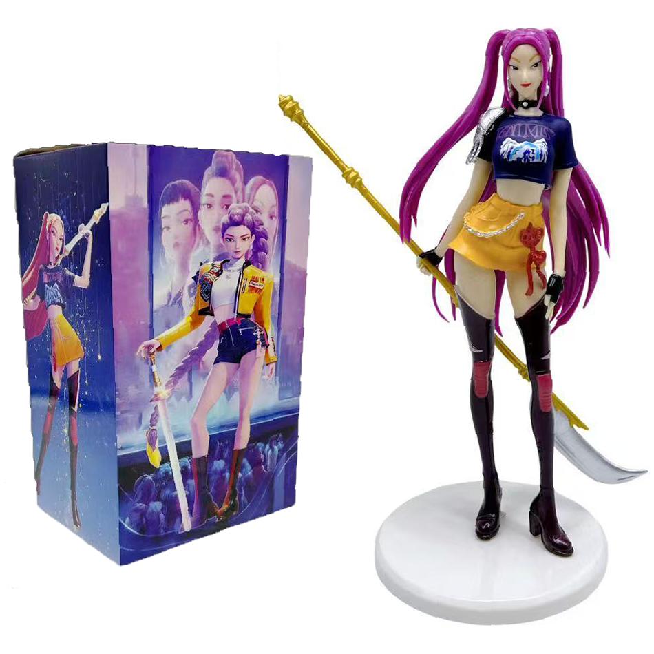 В наличии Kpop Фигурка Охотников на демонов 19СМ Фигурки Huntrix Игрушка Руми Мира Зои Сасси Фигурка Аниме Периферийная Модель Настольный Подарок
