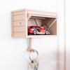 Yousheng Wall Mount Key Holder Car Garage with Opening Door Easy Installation 3D Key Holder Storage Rack for Entryway