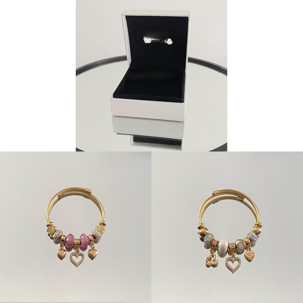 Fashion Heart Charm Bracelet With Adjustable Waterfall Style For Giftgiving