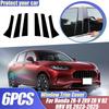 Наклейки на стойки кузова автомобиля для Honda ZR-V ZRV ZR V RZ HRV US 2024 2025 B C Глянцевые накладки на оконные стойки Черная пленка Аксессуары