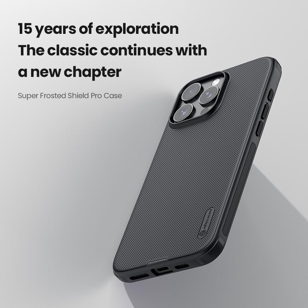 Чехол Nillkin для iPhone 16 Pro Max 15 14 13 Поднятый край Защита камеры ТПУ Рамка CA4001