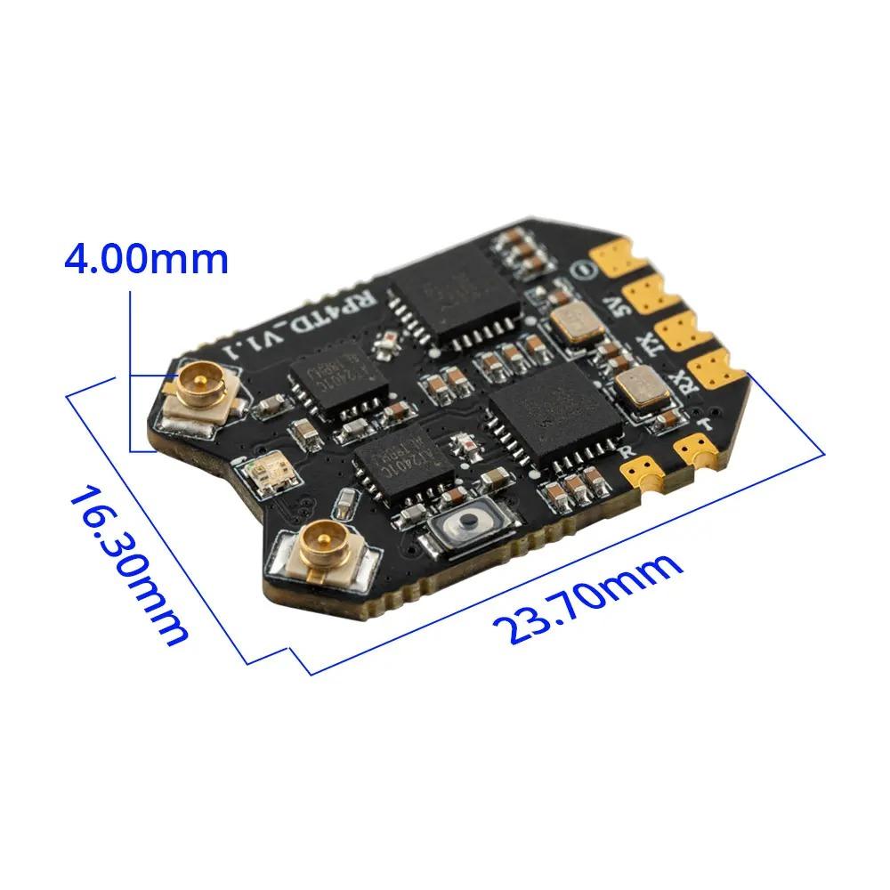 RadioMaster RP4TD ExpressLRS 2.4GHz Diversity Receiver with Dual Antenna for FPV Drone Fixed Wing, RC Model DIY Parts