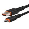 Кабель USB-A на USB-C, с ПВХ покрытием, 1 м (3,28 фута), черный