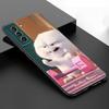 Милый мультяшный кролик черный силиконовый чехол для телефона Samsung Galaxy S23 S21 S20 FE S24 S22 Ultra S10E S10 S9 S8 Plus
