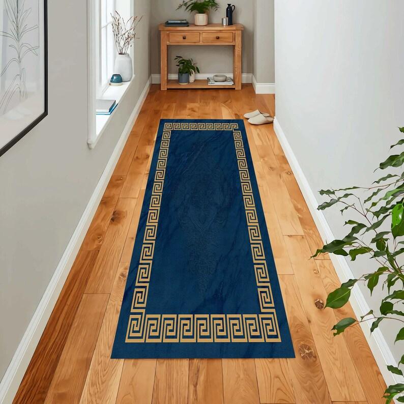 Modern Wave Pattern Carpet Mat Rug Home Decoration Minimalist Style Floor Area Rug Hallway Corridor Long Design Bedroom Decor