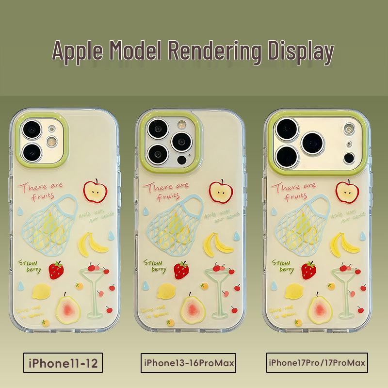 Модный Чехол-Телефон в Стиле Фруктовой Сумки для iPhone 15/16/17 Pro Max