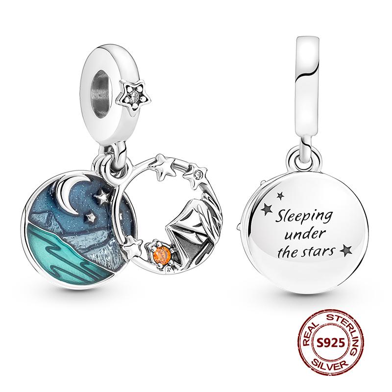 Подвески-хамелеоны, подходят модные оригинальные браслеты, серебро 925 пробы, циркон, осьминог, черепаха, бусина, бабочка, светлячок, подвеска, DIY изготовление ювелирных изделий