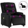 VidaXL Fauteuil de Massage Inclinable Électrique, Chaise de Relaxation avec Dossier et Repose-pied Réglables, Siège de Salon 3206547