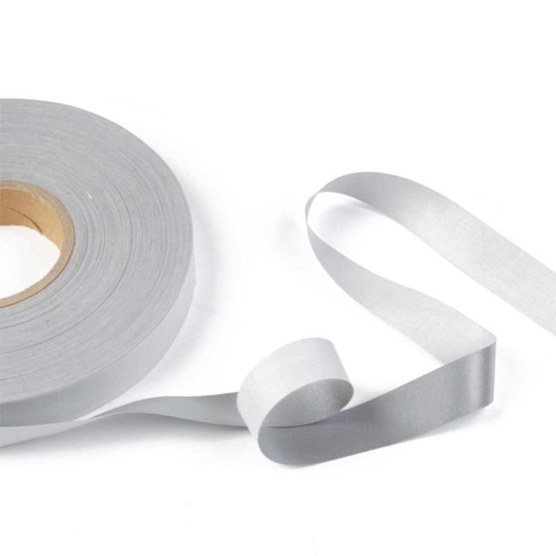 Светоотражающая тканевая лента 10 м, высоковидимые защитные полосы для ночного использования, полиэстеровые материалы