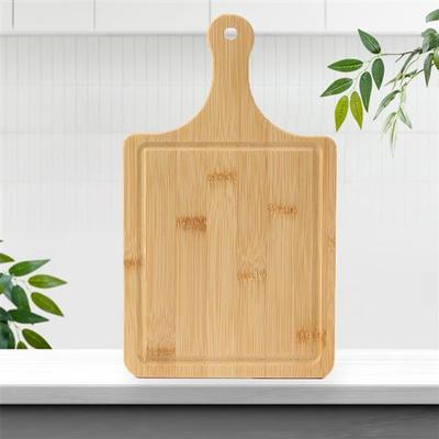Бамбуковая ручка поднос для пиццы (Площадь) (27x16см)