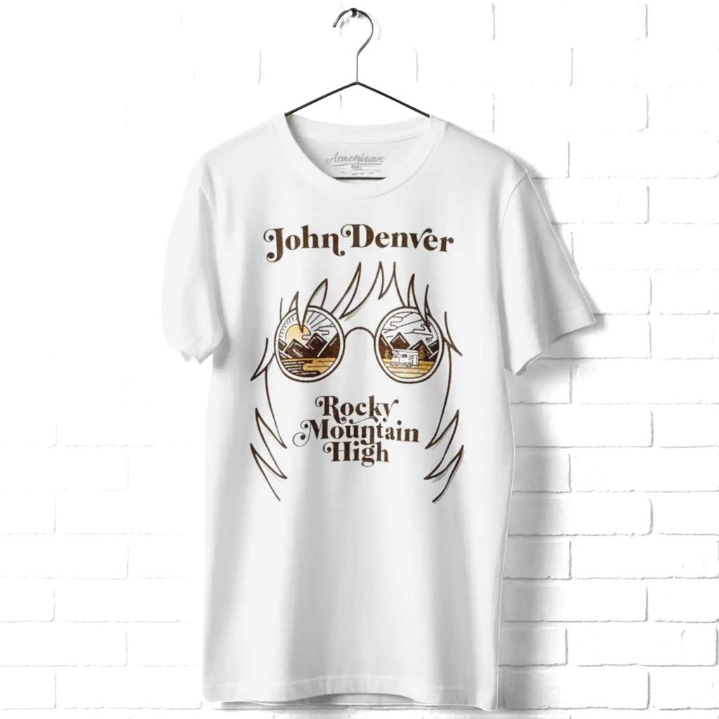 John Denver Rocky Mountain High White Men's T Shirt