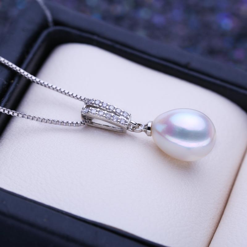 Женское ожерелье LSOOYH с натуральным пресноводным жемчугом и кубическим цирконием