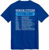 Senior Citizen Texting Code Gift Idea Tshirt Grumpy Grandad Father Day Dad Top