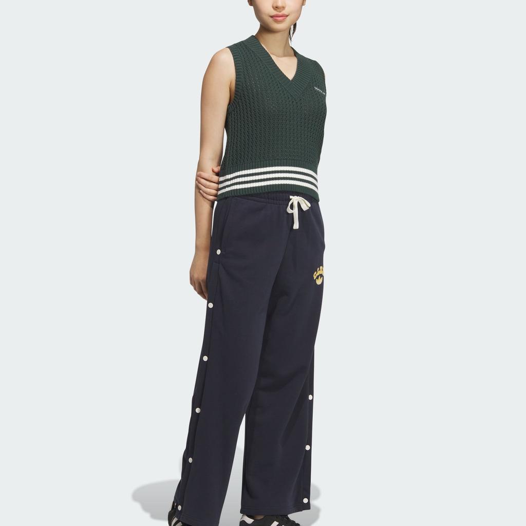 adidas Оригинальные FW24 трикотажные жилеты женские жилеты минерально-зеленого цвета JD5801