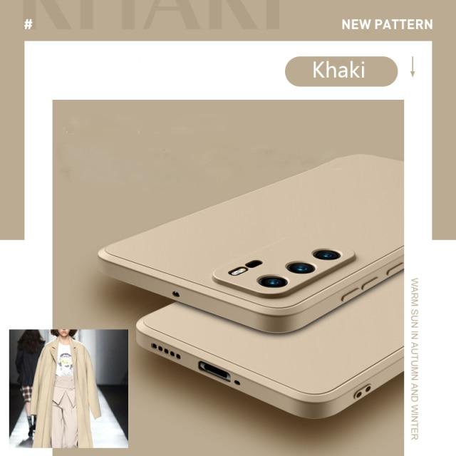 Square Liquid Silicone Protective Phone Case For Samsung Galaxy A32 A52 A72 A71 A51 S21 Ultra S20 FE S10 S9 Plus Note 20 Candy Color Soft TPU Cover