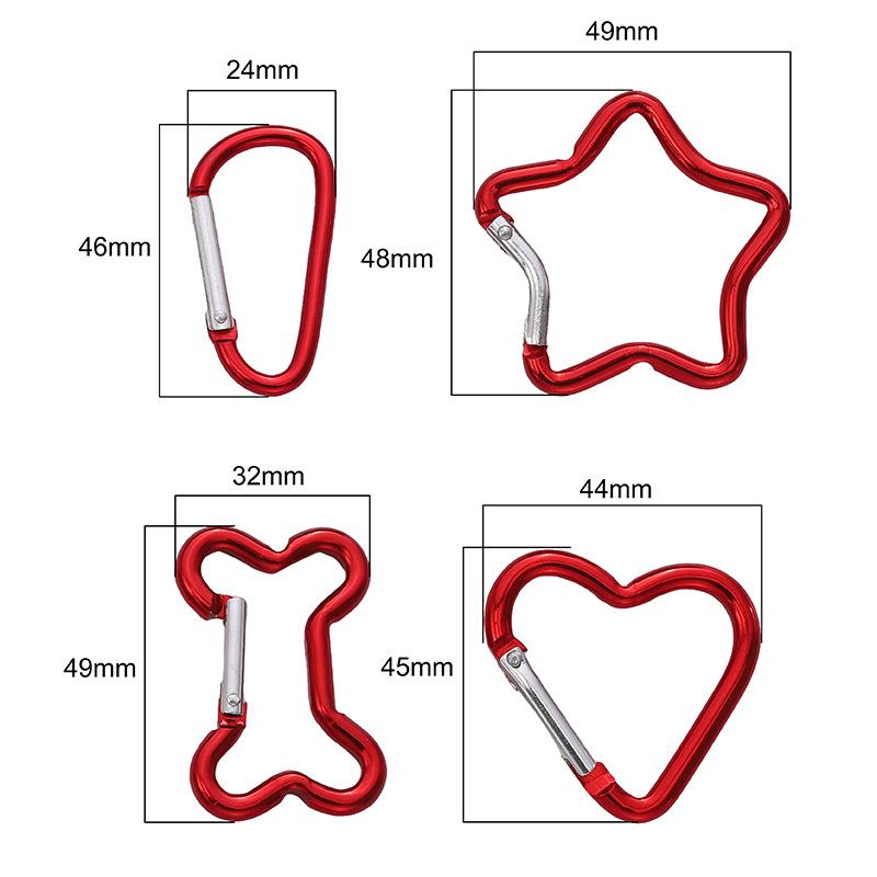 D-shaped Buckle Aluminum Alloy Mountain Climbing Buckle Quick Buckle
