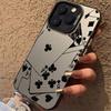 Colorful Silver Cross-Border Playing Cards Compatible Phone Case for Apple 15 Matte 13/15 11 Pro Max Creative Cover