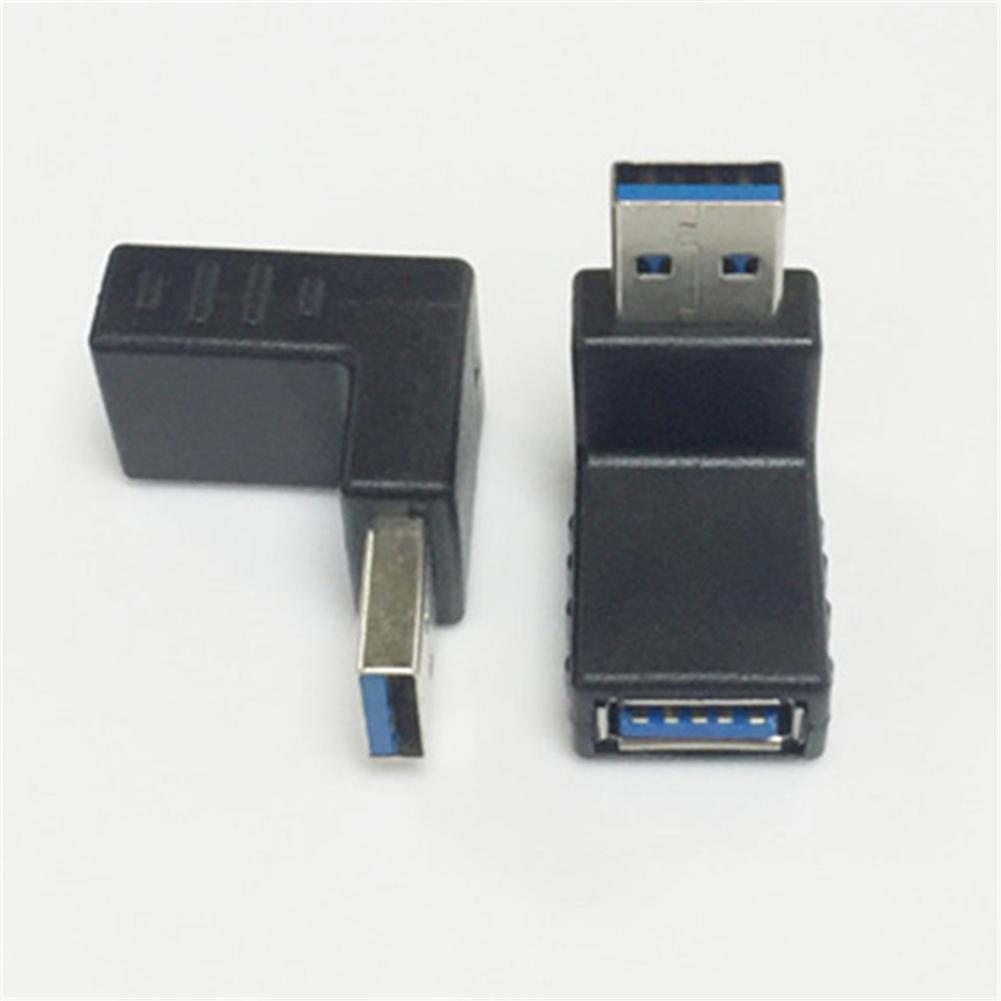 USB-адаптер с левым изгибом, штекер-гнездо 3.0, угловой, для передачи данных, 90°, гнездо-штекер, кабель A-градус к компьютеру H J5O8
