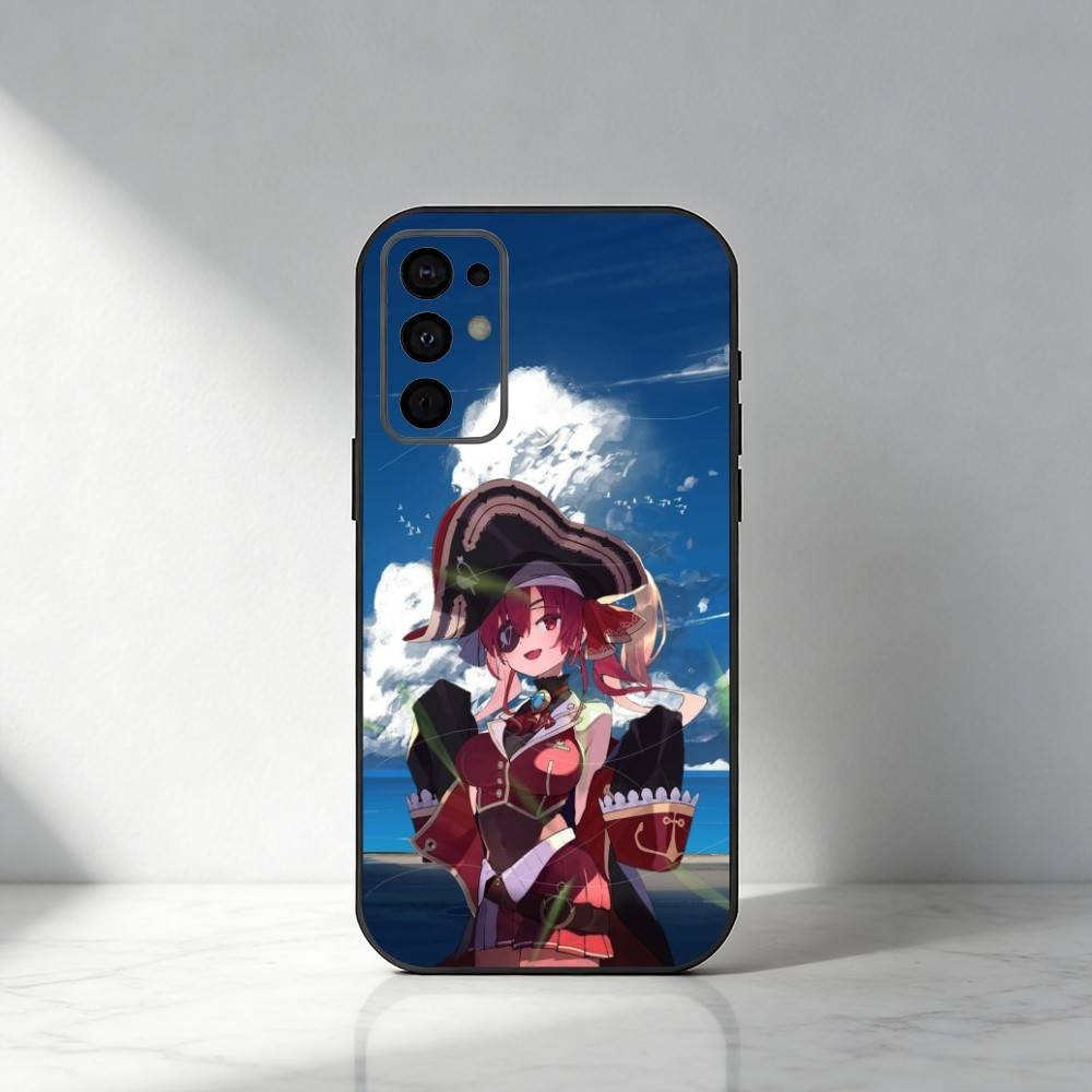 Чехол для телефона Houshou Marine с голографическим принтом для Samsung S25, S24, S21, S22, S23, S30, Ultra, S20, Plus, Fe, Note, 5G Черный