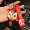 Pendant Zinc Zinc Alloy Tiger Year Gift Key Buckle Lion Dance Keychain Car Keyring Cartoon Key Lanyard