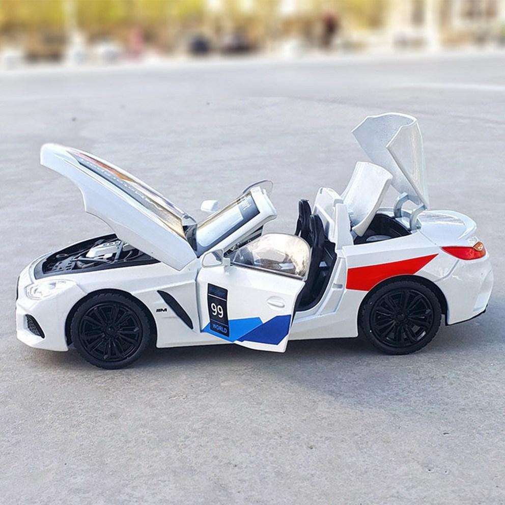 BMW Z4 1:Модель спортивного кабриолета из литого сплава 22-го масштаба и коллекционная фигурка - Черный