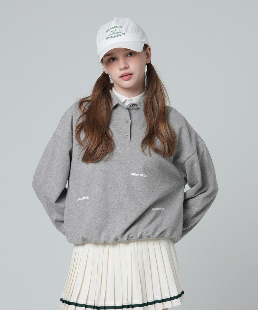 MONBIRDIE GOLF Худи-поло Эмма Серое