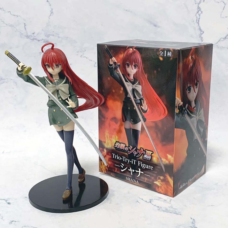 19СМ Аниме Shakugan no Shana Шана Накажи преступление ПВХ Фигурки Действия Модель Коллекция Украшение Аниме Мультфильм Модель Игрушка Подарок