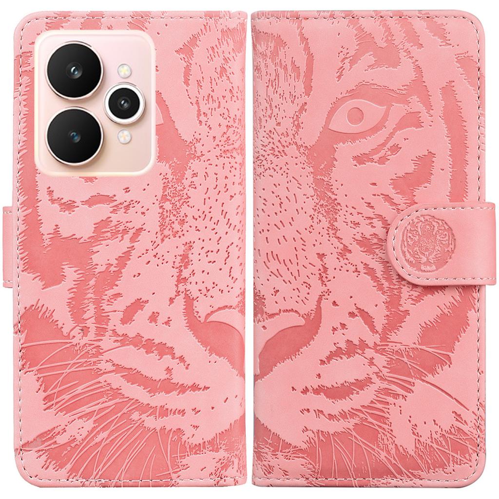 For Realme 15 Pro 5G/15 5G Case Tiger Imprint Leather Wallet Phone Cover