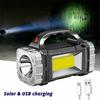 Solar Charging Camping Flashlight Waterproof Powerful Handheld Lantern  Camp Supplies