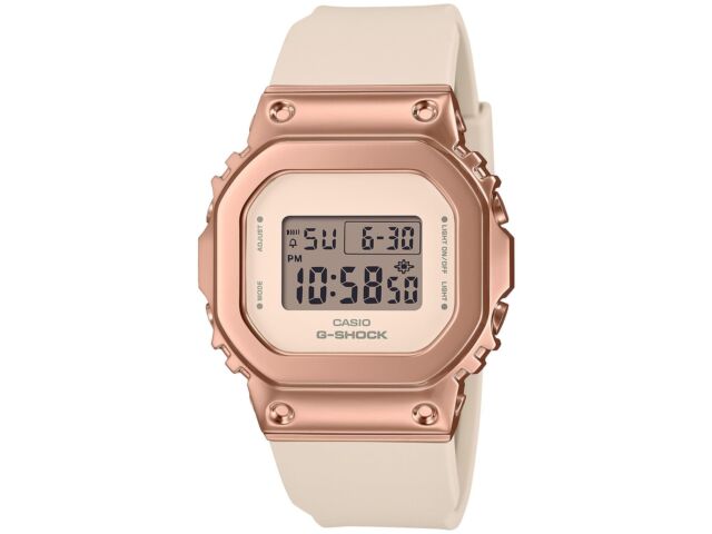Casio G-SHOCK GM-S5600UPG-4JF Металлический безель Цифровые часы Розовое золото Бежевый 38.4 мм