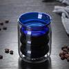 Yousheng 200ml Colored Thread Coffee Glass Cup Double Wall Insulated Wine Whisky Mug