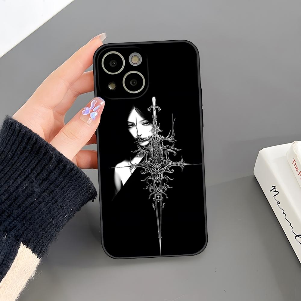 Крутой Готический Скульптурный Чехол-Телефон Девушка Для Iphone 16 Plus 15 14 Pro Max 13 Mini 11 12 Xr X Xs 6 7 8 SE Plus Задняя Крышка