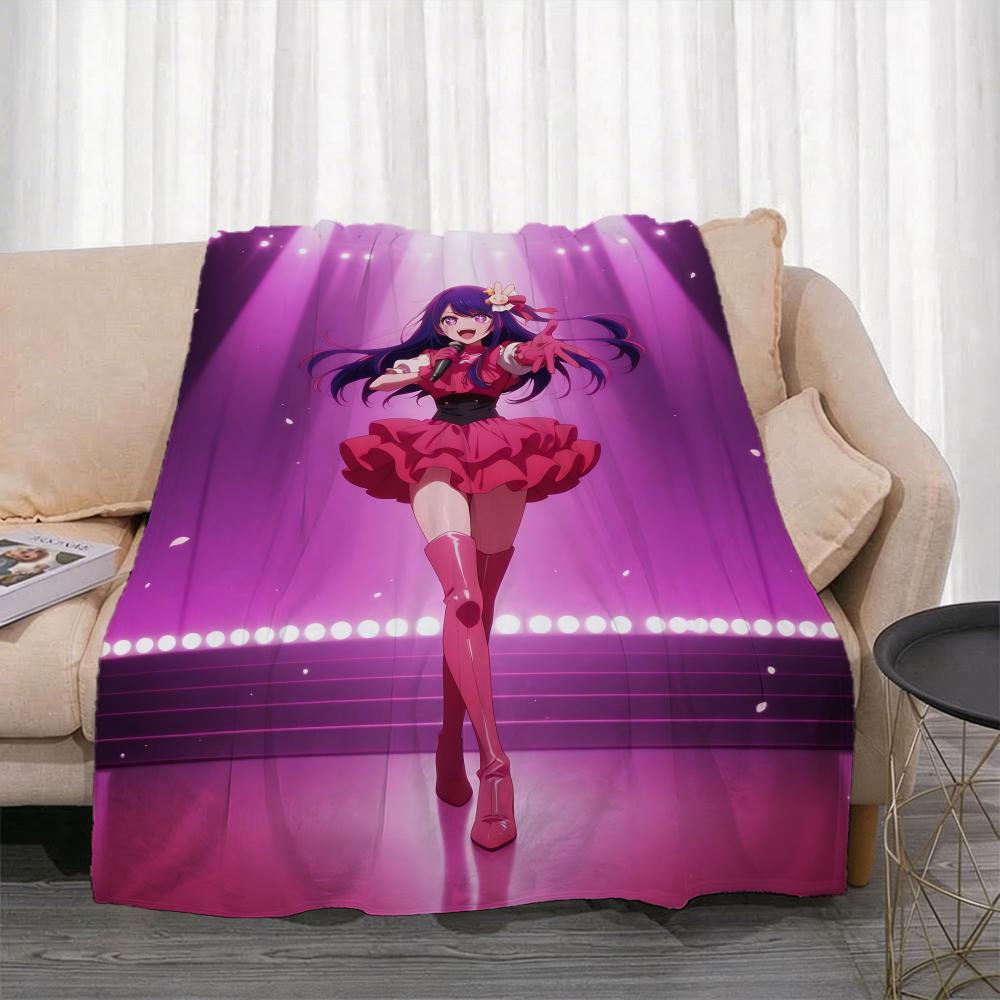 Anime O-Oshi no Ko Throw Lightweight 240g Flannel Blanket Soft Skin-friendly for Summer Cooling