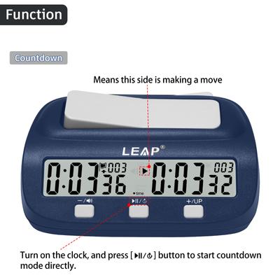 LEAP Chess Clock Цифровой шахматный таймер Профессиональный шахматный таймер с бонусом времени и задержкой
