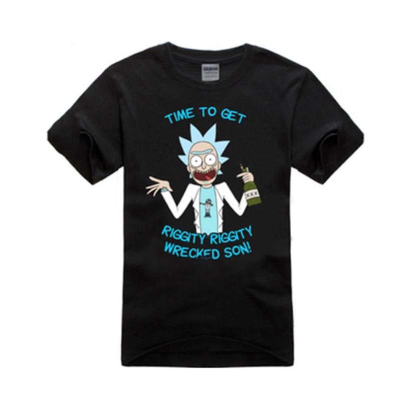 Мужская футболка Rick And Morty с коротким рукавом, полиэстер, дышащая, летний повседневный стиль, для подростков