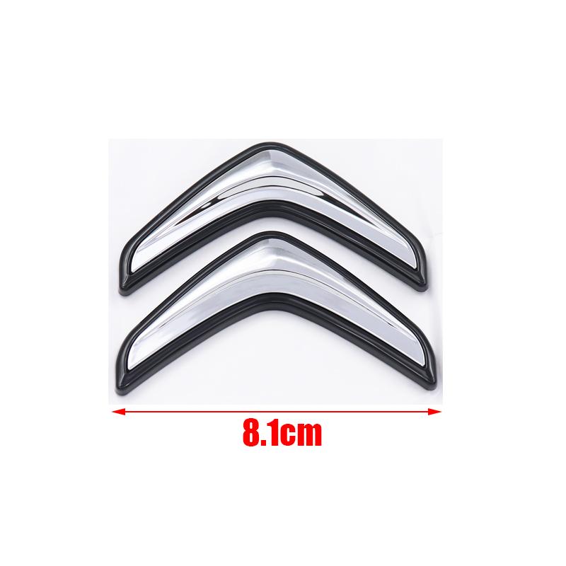 1pcs ABS new 8.1cm 11.5cm Citroen Car Rear Bumper tail door trunk car rear Emblem sticker styling Accessories