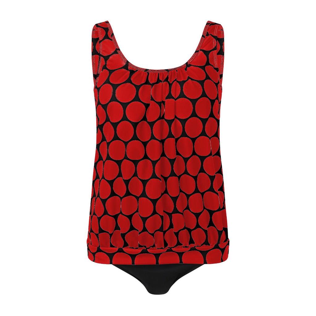 2023 Модное европейское и американское сексуальное танкини больших размеров с принтом