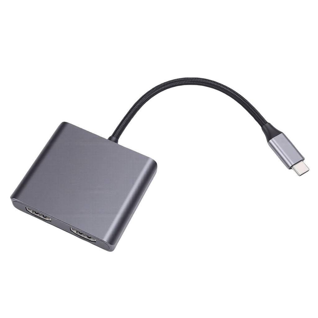 USB C на 2 HD Мультимедийный Адаптер Поддержка 4K 60 Гц Расширенный и Зеркальный Дисплей Тип C на HD Интерфейс Разветвитель для Ноутбука