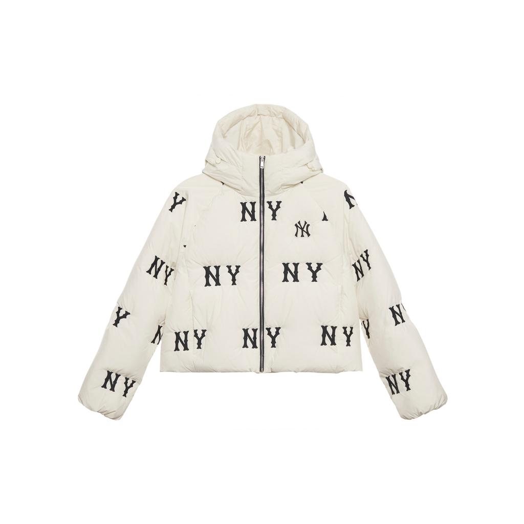 New MLB New York Yankees FW24 Down Jacket Women's Dark Cream 3FDJG1046-50CRD