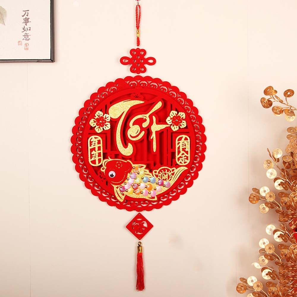 Red Vietnamese New Year Pendant Blessing Vietnam Lucky Ornament Home Decorations
